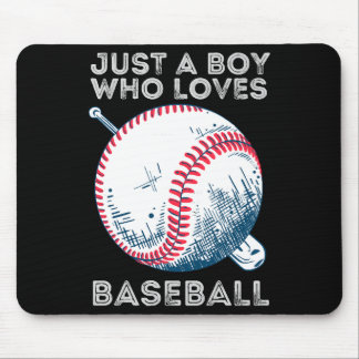 Tapis De Souris Juste un garçon qui aime baseball Batter baseball 