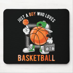 Tapis De Souris Juste un garçon qui aime le basket-ball 2