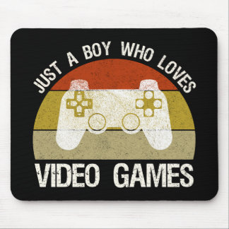 Tapis De Souris Juste Un Garçon Qui Aime Les Jeux Vidéo