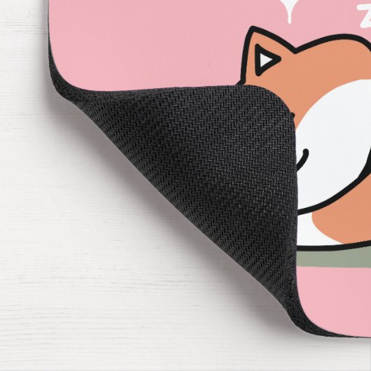 Tapis De Souris Juste un Shiba allongé bas : mignonne conception S (Coin)