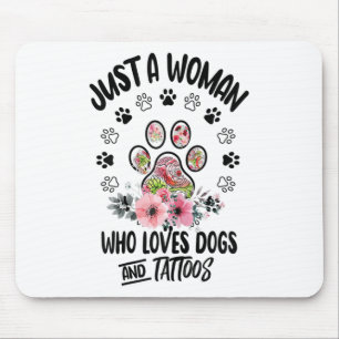 Tapis De Souris Juste Une Femme Qui Aime Les Chiens Et Les Amoureu
