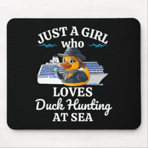 Tapis De Souris Juste Une Fille Qui Aime Chasser Le Canard En Croi