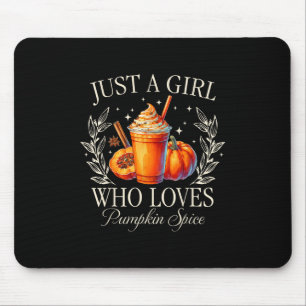 Tapis De Souris Juste Une Fille Qui Aime Citrouille Épice Automne