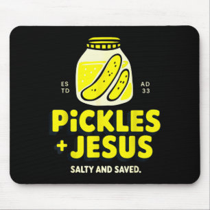 Tapis De Souris Juste Une Fille Qui Aime Jésus Et Les Pickles Chré