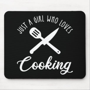 Tapis De Souris Juste une fille qui aime la Cuisine