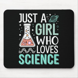 Tapis De Souris Juste Une Fille Qui Aime La Science Retour À L'éco
