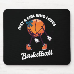 Tapis De Souris Juste Une Fille Qui Aime Le Basketball - Fille De 