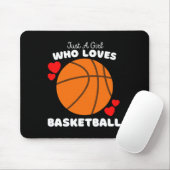 Tapis De Souris Juste Une Fille Qui Aime Le Basketball - Mignonnes (Avec souris)