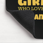 Tapis De Souris Juste une fille qui aime le mac et le fromage (Coin)