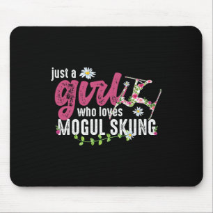 Tapis De Souris Juste Une Fille Qui Aime Le Ski Mogul - Skier Mogu