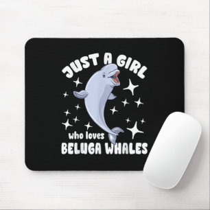 Tapis De Souris Juste une fille qui aime les baleines blanches