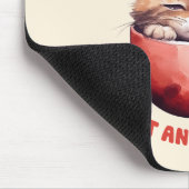 Tapis De Souris Juste une fille qui aime les chats et le café (2) (Coin)