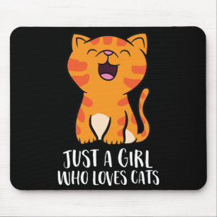 Tapis De Souris Juste une fille qui aime les chats Pullover