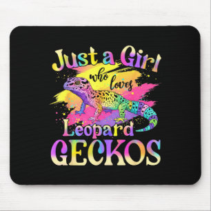 Tapis De Souris Juste une fille qui aime les geckos léopards