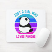 Tapis De Souris Juste Une Fille Qui Aime Les Pandas (Avec souris)