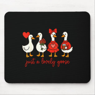 Tapis De Souris Juste une oie adorable mignonne Nk Oie idiote Sain