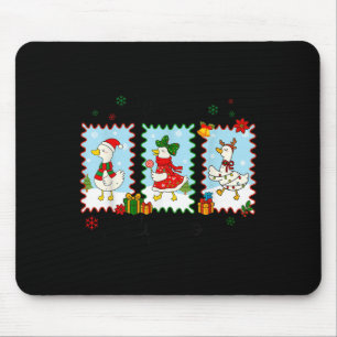 Tapis De Souris Juste une oie joyeuse drôle d'oie Santa Rennes Mig
