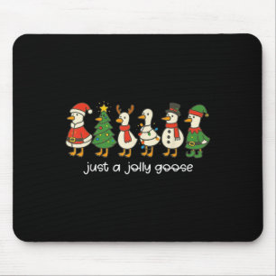 Tapis De Souris Juste une oie joyeuse Noël drôle pour hommes femme