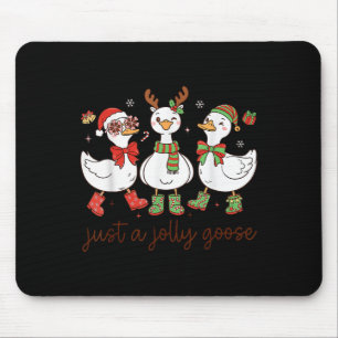 Tapis De Souris Juste une oie joyeuse - Oie de Noël - Joyeuse Goos