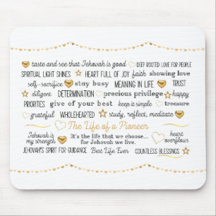 Tapis De Souris JW La vie d'un pionnier