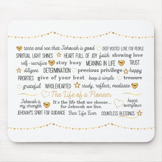 Tapis De Souris JW La vie d'un pionnier (Devant)