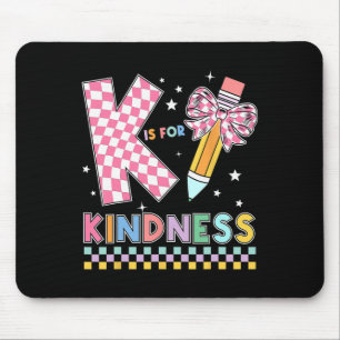 Tapis De Souris K est pour la gentillesse Mignon arc en crayon Pro