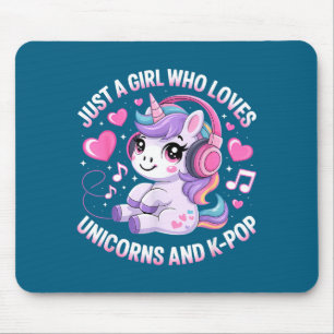 Tapis De Souris K-p Juste une fille qui aime les licornes et K-p K