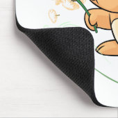 Tapis De Souris Kacheek orange souhaitant sur un pissenlit (Coin)