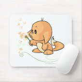 Tapis De Souris Kacheek orange souhaitant sur un pissenlit (Avec souris)