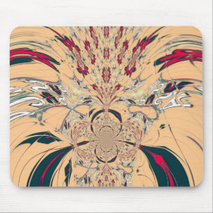 Tapis De Souris Kaleidoscope Africain Vibrant : Un Délice Pêche