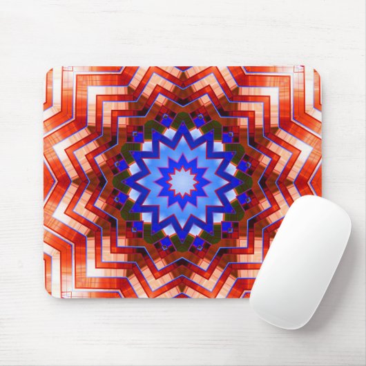 Tapis De Souris Kaleidoscope Art 12 Mousepad (Avec souris)