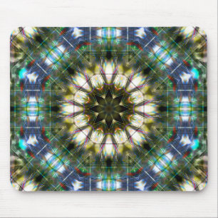 Tapis De Souris Kaléidoscope circulaire et étoile en acrylique