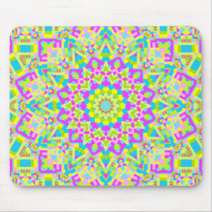 Tapis De Souris Kaleidoscope coloré 02