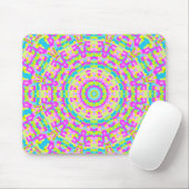 Tapis De Souris Kaleidoscope coloré 03 (Avec souris)