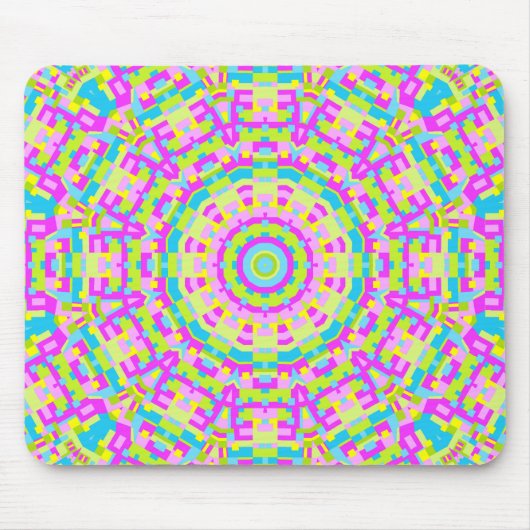 Tapis De Souris Kaleidoscope coloré 03 (Devant)
