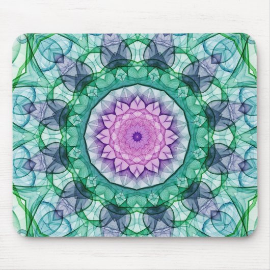 Tapis De Souris Kaléidoscope de nénuphar (Devant)