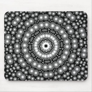 Tapis De Souris Kaléidoscope de Stars rétro