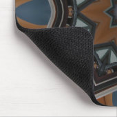 Tapis De Souris Kaléidoscope étoile marron (Coin)