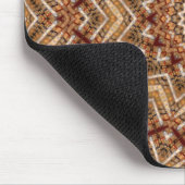 Tapis De Souris Kaléidoscope Étoile Marron Clair (Coin)