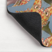 Tapis De Souris Kaleidoscope Giraffe Mandala : Safari Art Abstrait (Coin)