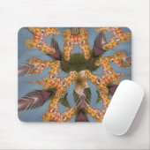 Tapis De Souris Kaleidoscope Giraffe Mandala : Safari Art Abstrait (Avec souris)