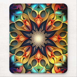 Tapis De Souris Kaleidoscope Mandala Flower Design-23091