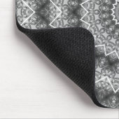 Tapis De Souris Kaleidoscope / Mandala gris clair (Coin)