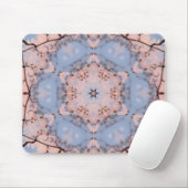 Tapis De Souris Kaleidoscope Matin Bleu & Frost Rose (Avec souris)