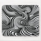 Tapis De Souris Kaleidoscope monochrome (Devant)