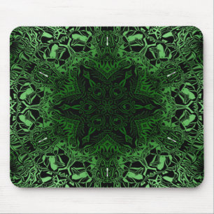 Tapis De Souris Kaléidoscope vert
