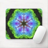 Tapis De Souris Kaleidoscope vert (Avec souris)