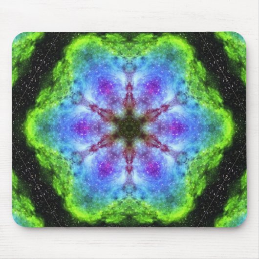 Tapis De Souris Kaleidoscope vert (Devant)
