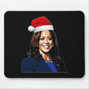 Tapis De Souris Kamala Harris Joyeux Noël Bonnes Fêtes Dans Un