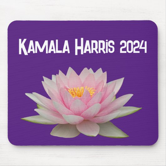 Tapis De Souris Kamala Harris Lotus 2024 (Devant)